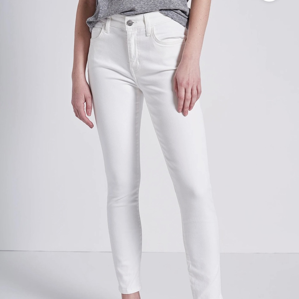 Current Elliott Stiletto Jean White
